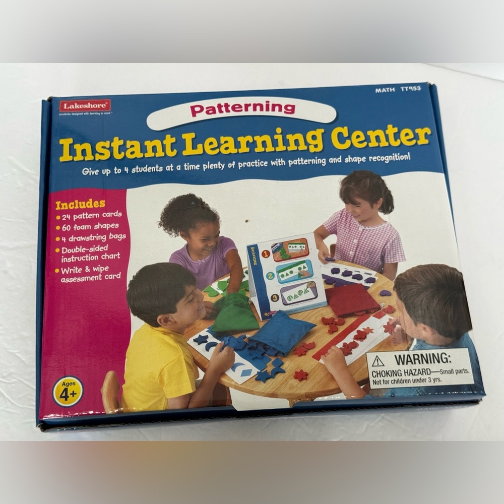 Lakeshore Patterning Instant Learning Center - Red, Blue, Yellow